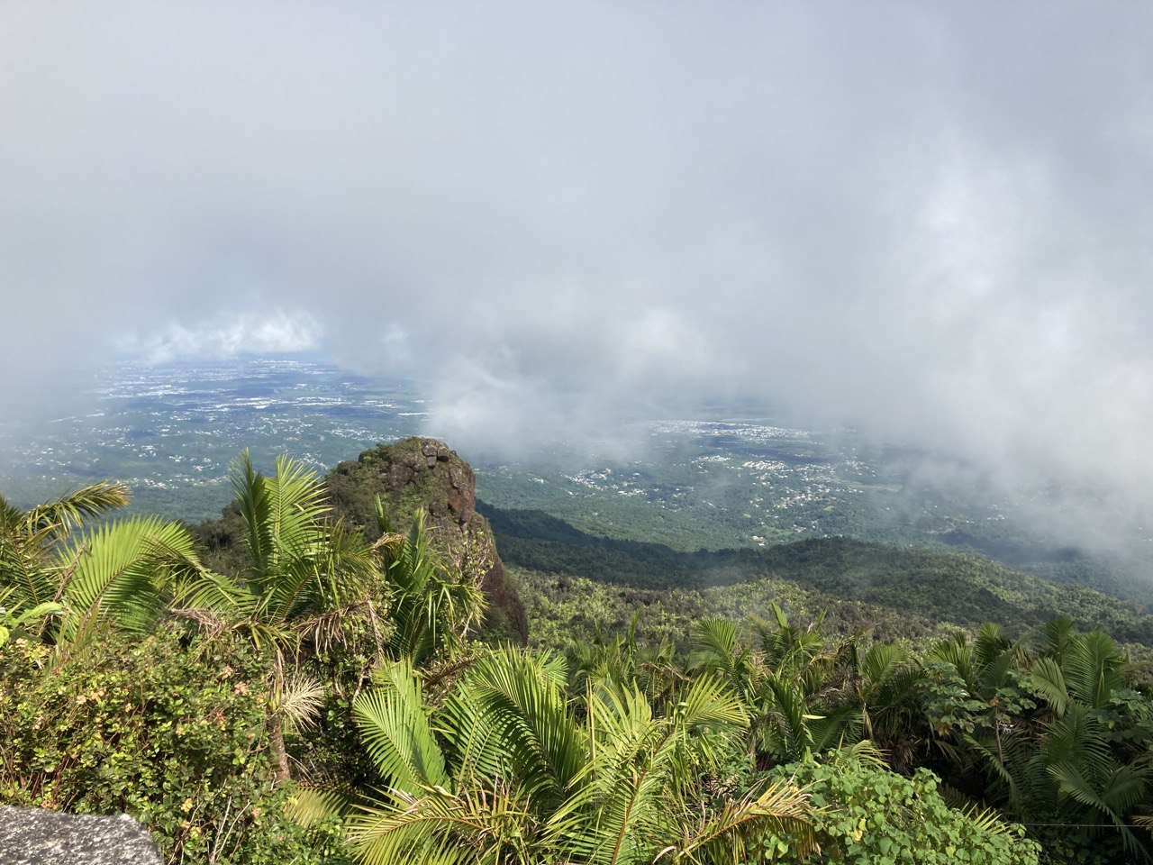 Looking down from El Yunque peak