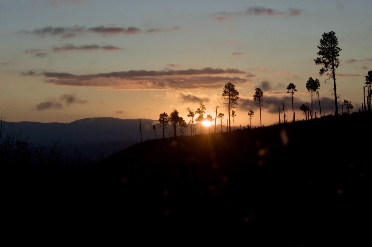 Sunrise near Valle Caldera