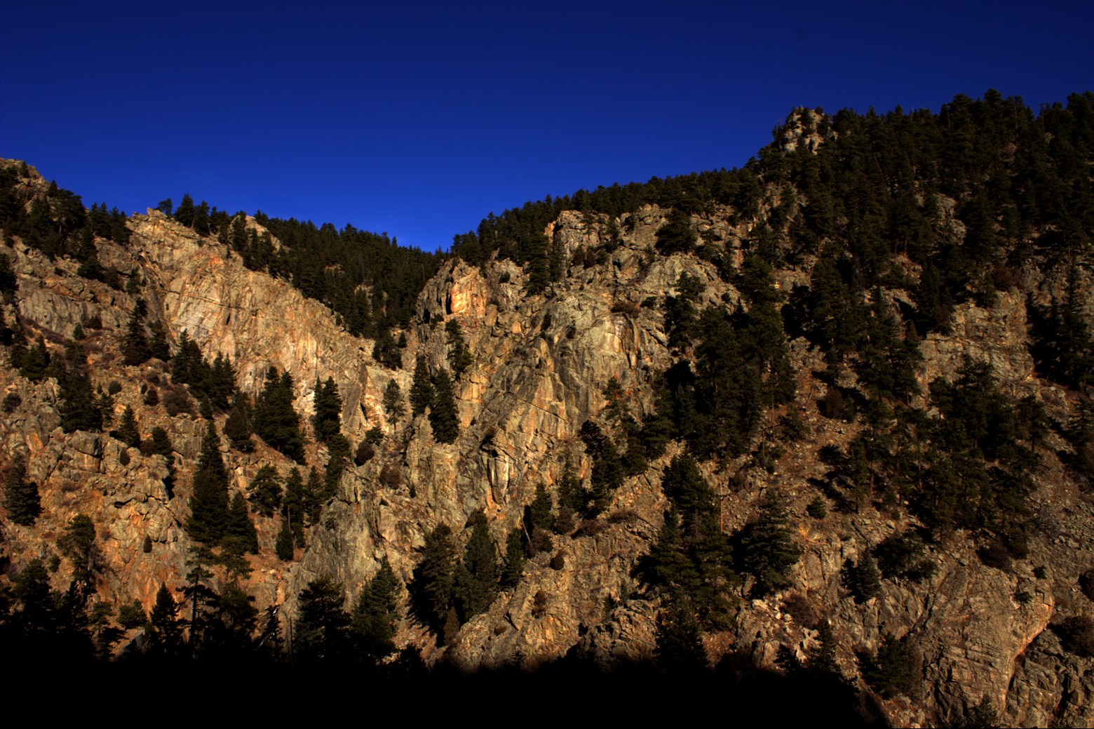 Looking towards Boulder Falls from Tonnere Tower