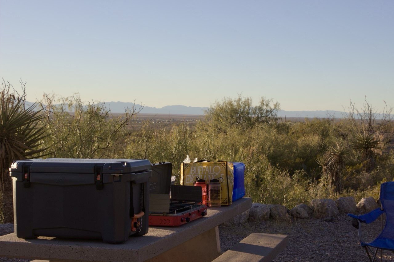 Campsite near White Sands